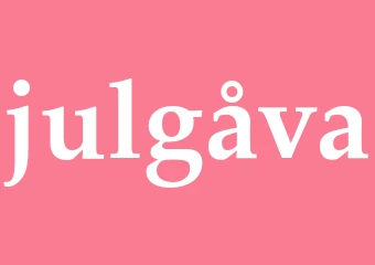 Synonym julgåva