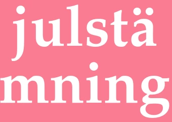 Synonym julstämning