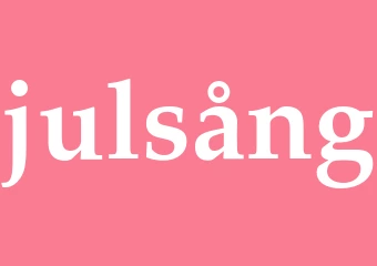 Synonym julsång