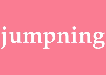 Synonym jumpning
