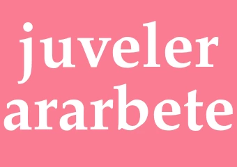 Synonym juvelerararbete