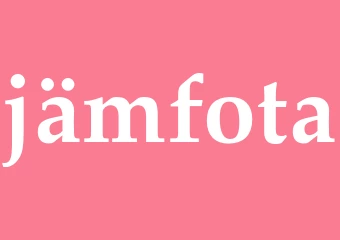 Synonym jämfota