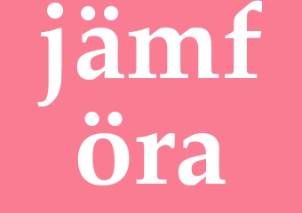 Synonym jämföra