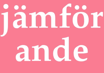 Synonym jämförande
