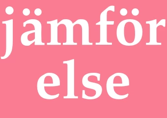 Synonym jämförelse