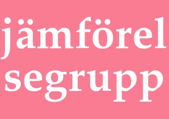 Synonym jämförelsegrupp
