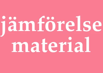Synonym jämförelsematerial