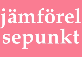 Synonym jämförelsepunkt