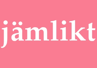 Synonym jämlikt