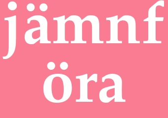 Synonym jämnföra