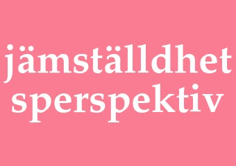 Synonym jämställdhetsperspektiv