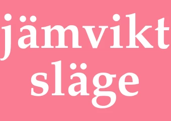 Synonym jämviktsläge