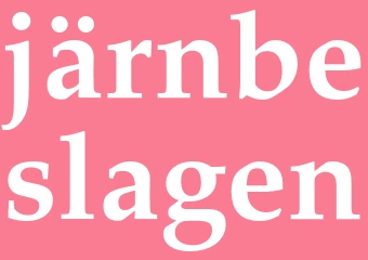 Synonym järnbeslagen