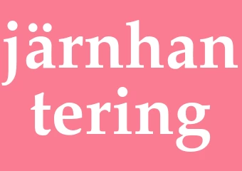 Synonym järnhantering