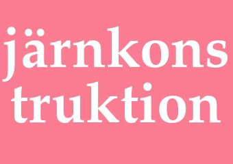 Synonym järnkonstruktion