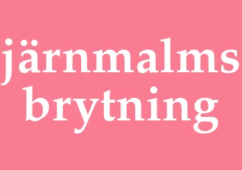 Synonym järnmalmsbrytning