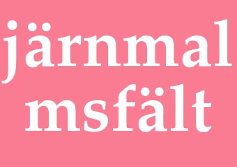 Synonym järnmalmsfält
