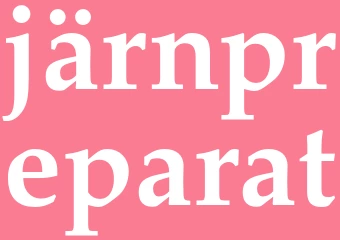 Synonym järnpreparat