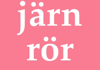 Synonym järnrör