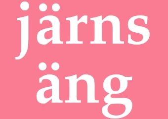Synonym järnsäng