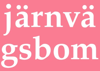 Synonym järnvägsbom
