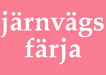 Synonym järnvägsfärja