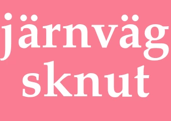 Synonym järnvägsknut