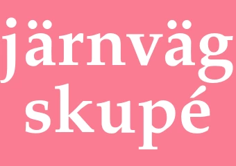 Synonym järnvägskupé