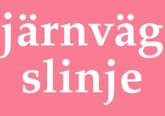 Synonym järnvägslinje