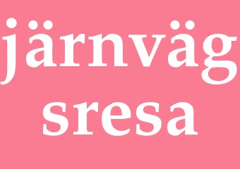 Synonym järnvägsresa