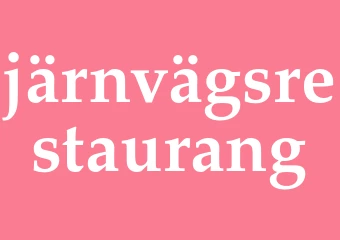 Synonym järnvägsrestaurang