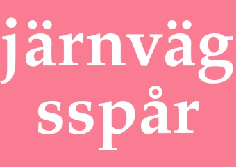 Synonym järnvägsspår