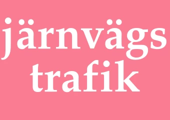 Synonym järnvägstrafik