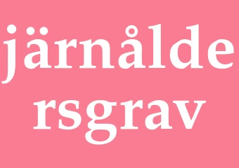 Synonym järnåldersgrav