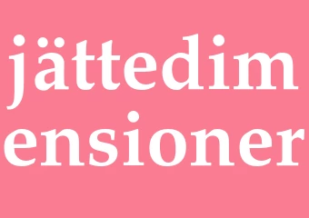 Synonym jättedimensioner