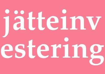 Synonym jätteinvestering