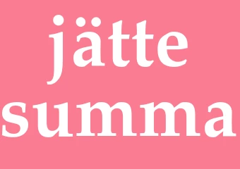 Synonym jättesumma