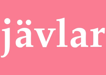 Synonym jävlar