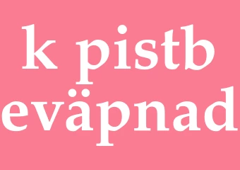 Synonym k-pistbeväpnad