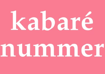 Synonym kabarénummer