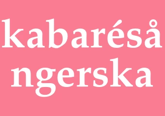 Synonym kabarésångerska