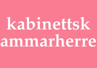 Synonym kabinettskammarherre