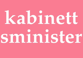 Synonym kabinettsminister