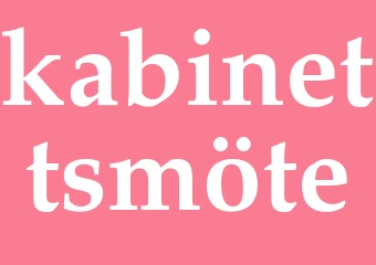 Synonym kabinettsmöte