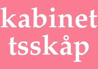 Synonym kabinettsskåp