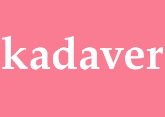 Synonym kadaver