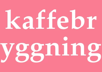 Synonym kaffebryggning