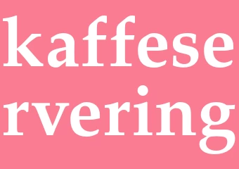 Synonym kaffeservering