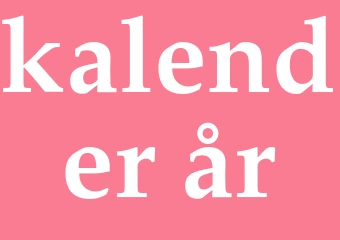 Synonym kalender år