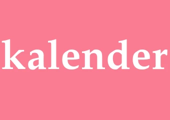 Synonym kalender